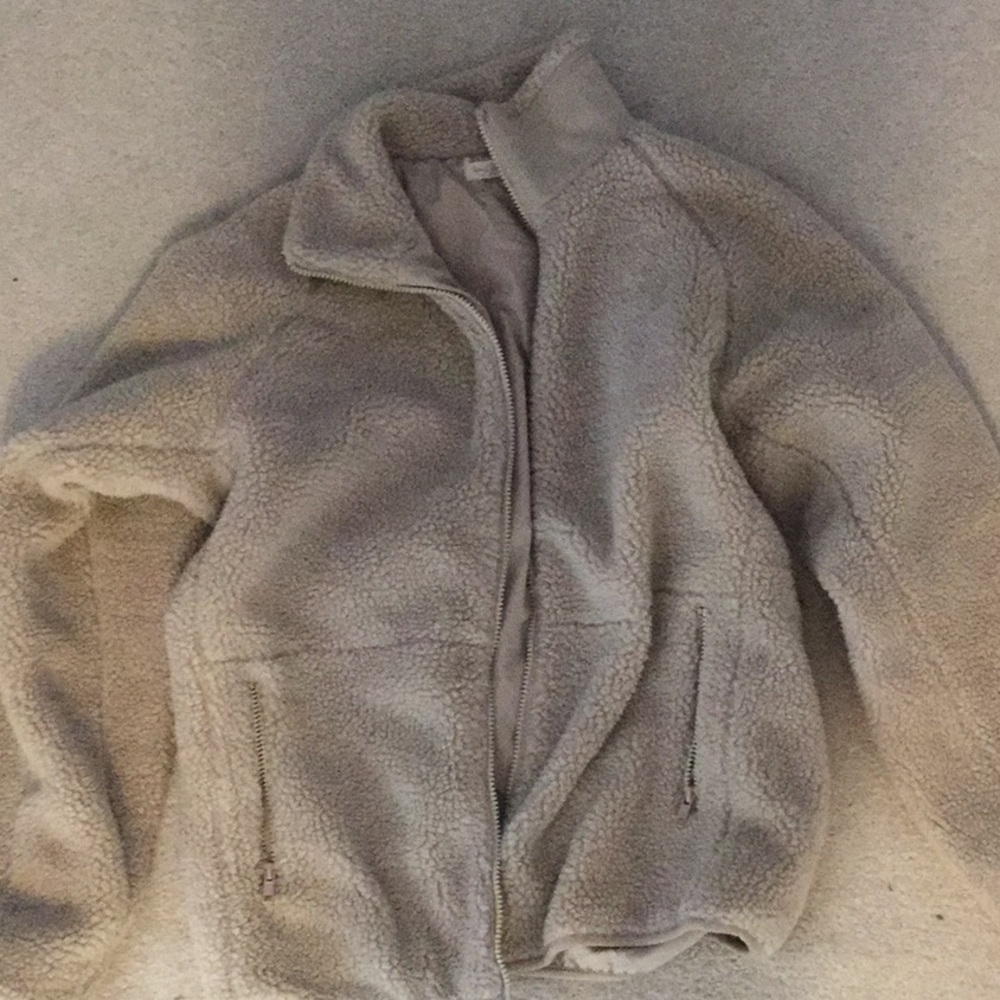 Light brown fluffy jacket